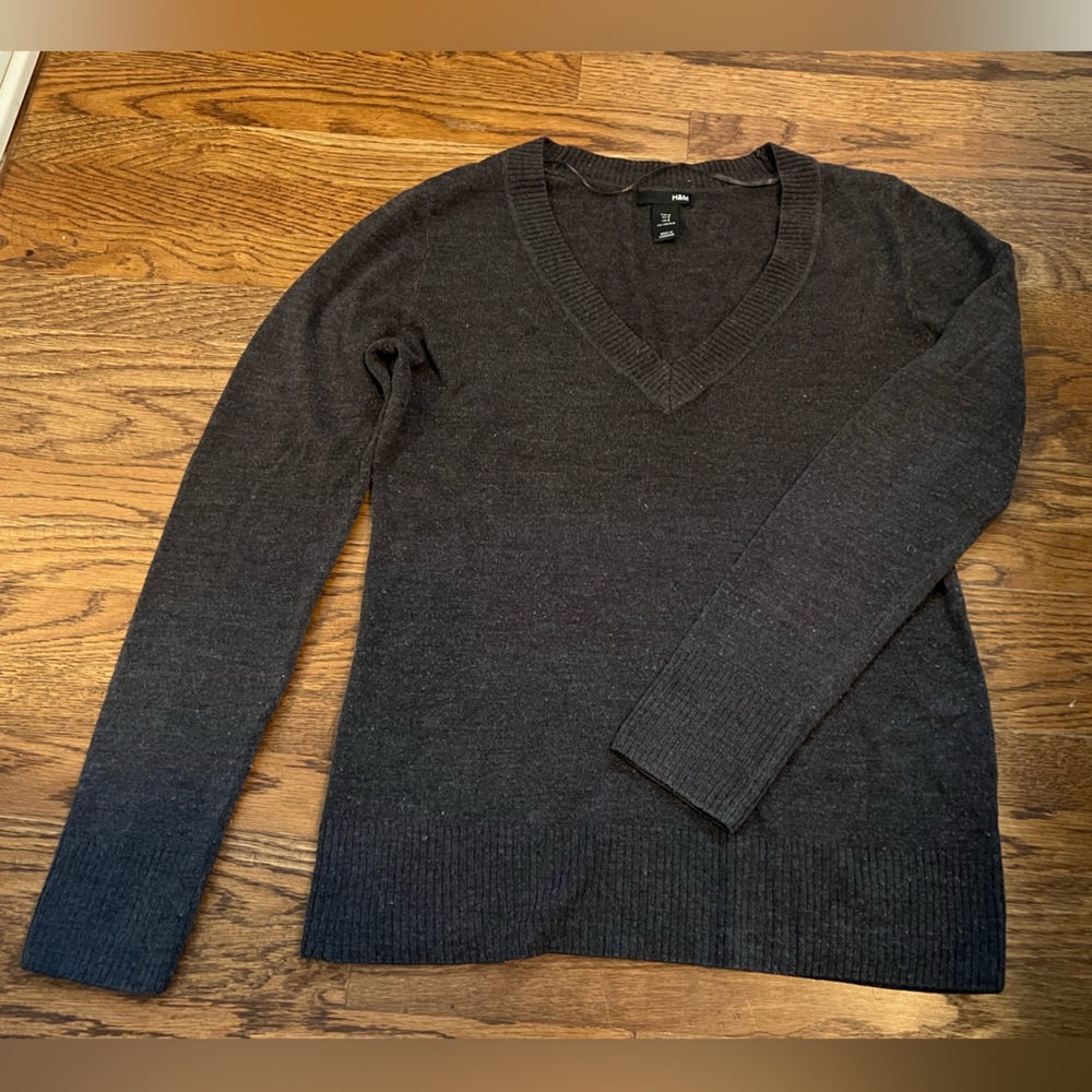 H&M soft charcoal grey sweater